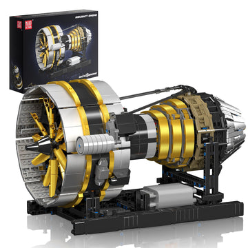 Mould King Aircraft Engine Building Set with Motor, 2256 Pcs Model Kit