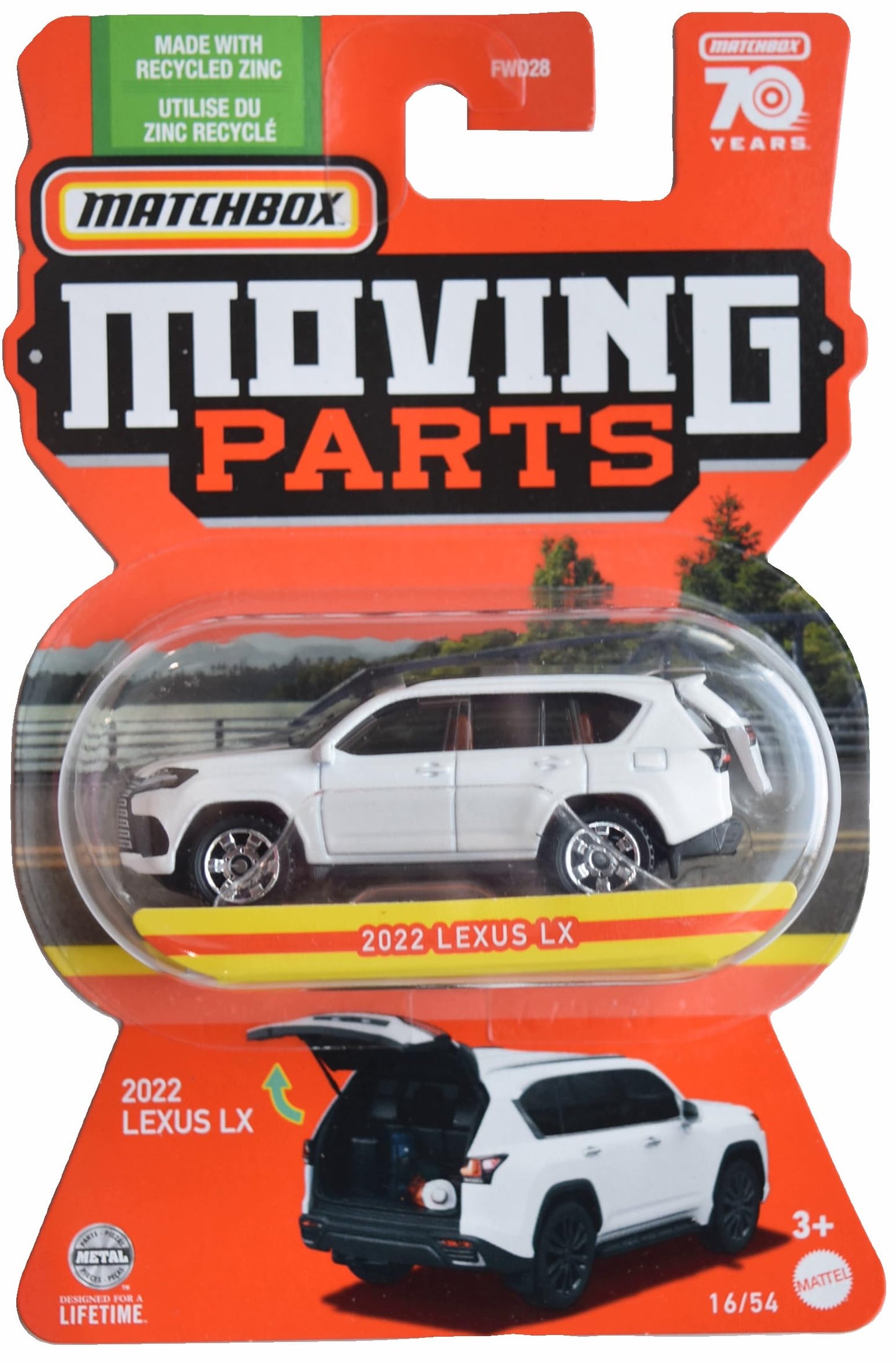Matchbox 2022 Lexus LX, Moving Parts 16/54 [White]