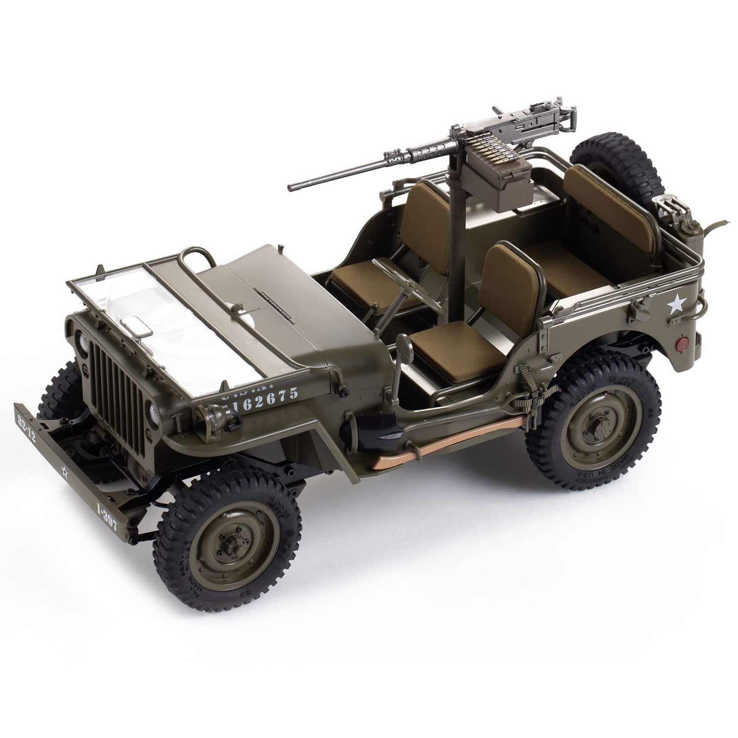 RocHobby Machine Gun for 1/12 1941 MB Scaler RC Crawler Vehicle, RC Accessories