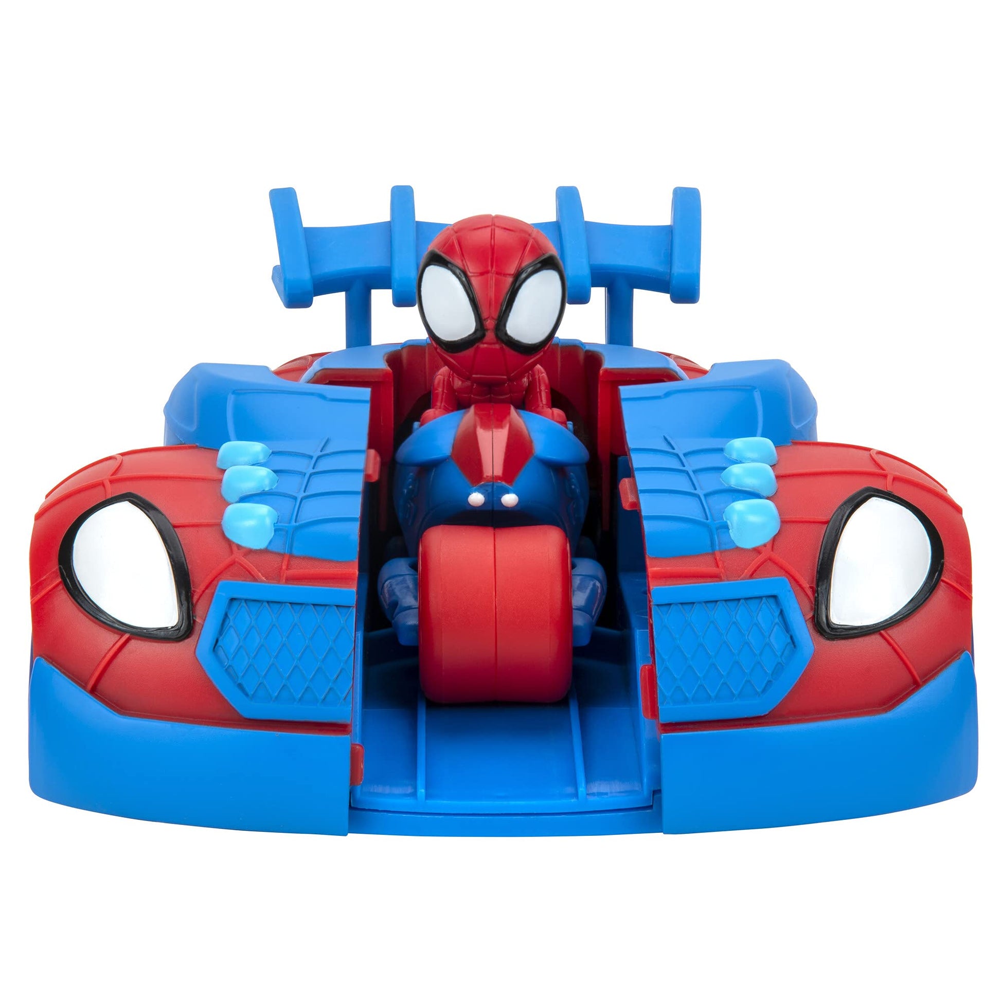 Jazwares Spidey and His Amazing Friends 2 n 1 Web Strike Feature Vehicle - Must-Have Toy for All Fans