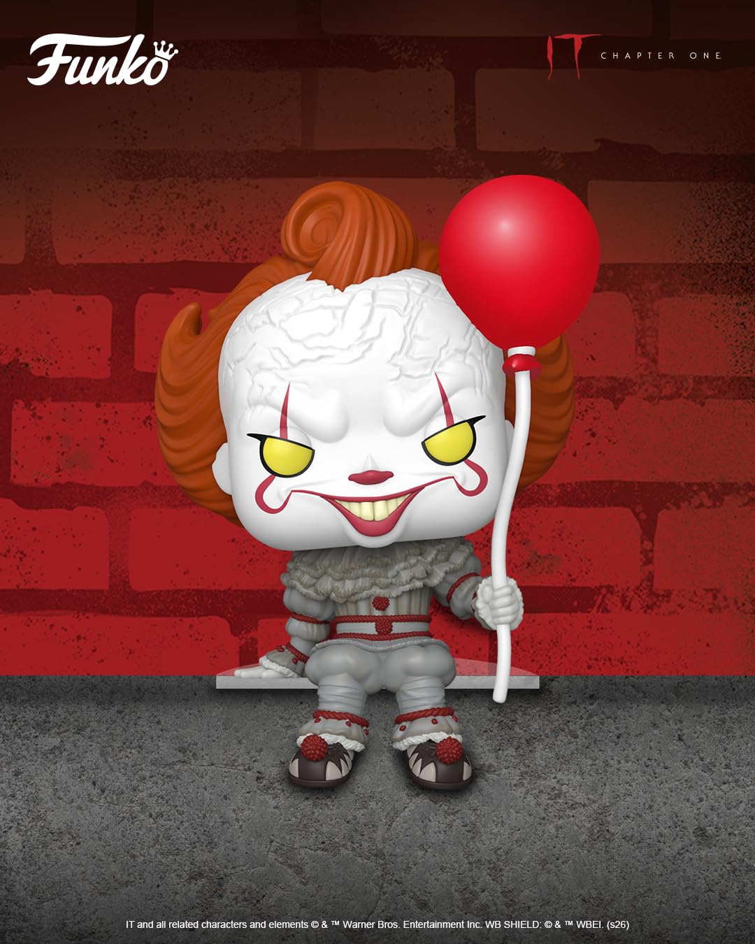 Funko Pop! Movies: IT2 - Pennywise - Shelf Sitter - Collectable Vinyl Figure - Gift Idea - Official Merchandise - Toys for Kids & Adults - Disney Fans