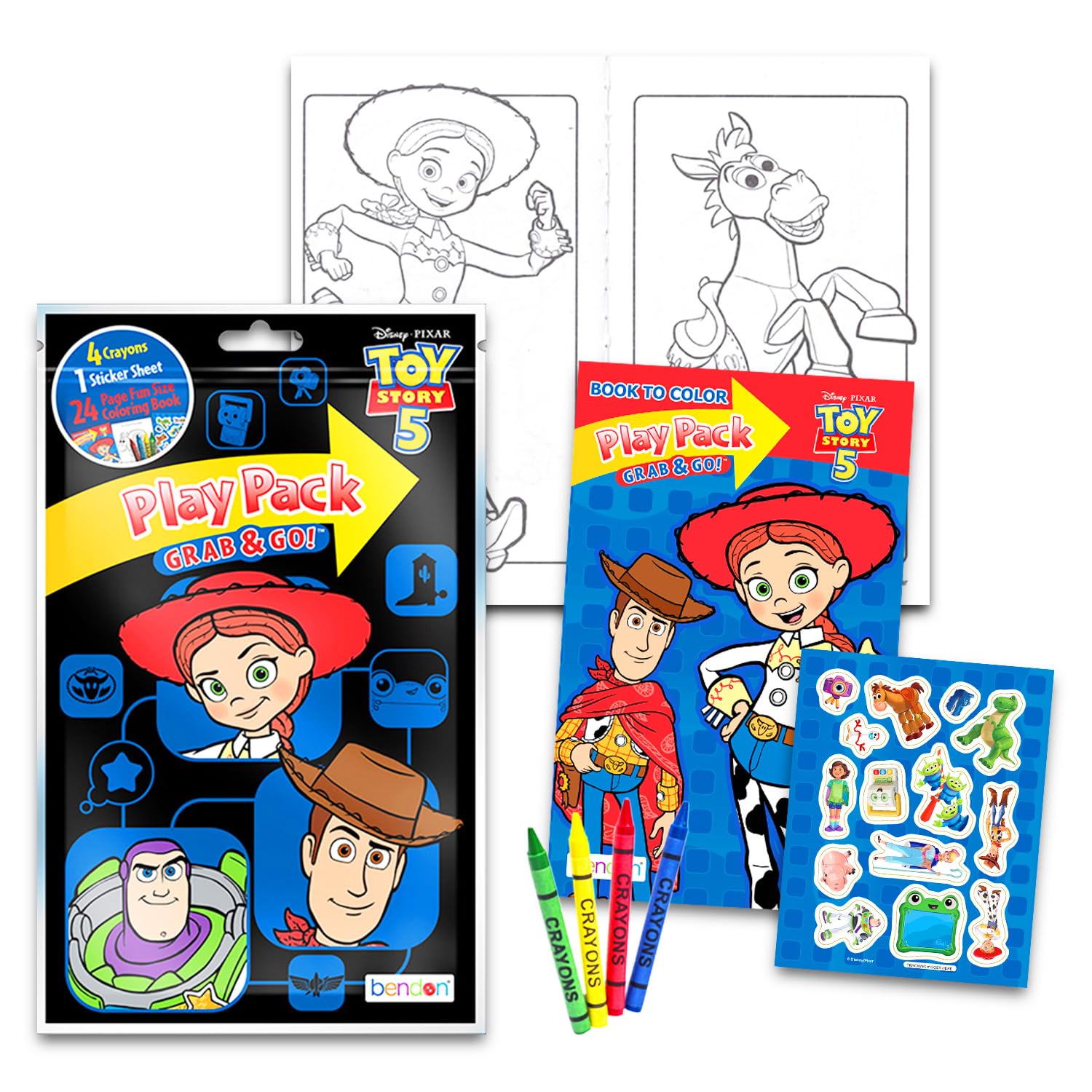 Disney Pixar Toy Story 5 Party Favors - Bundle with 15 Activity Play Packs with Coloring Book, Stickers, and More (Disney Birthday Supplies)