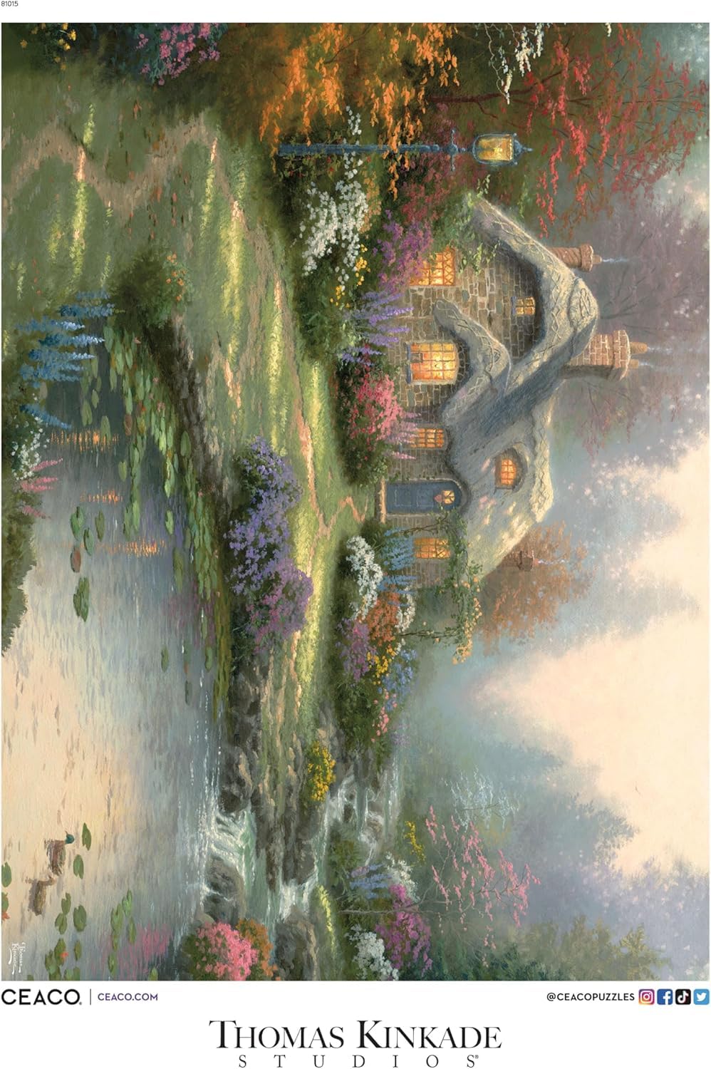 Ceaco - Thomas Kinkade Everett's Cottage - 1000 Piece Puzzle for Adults