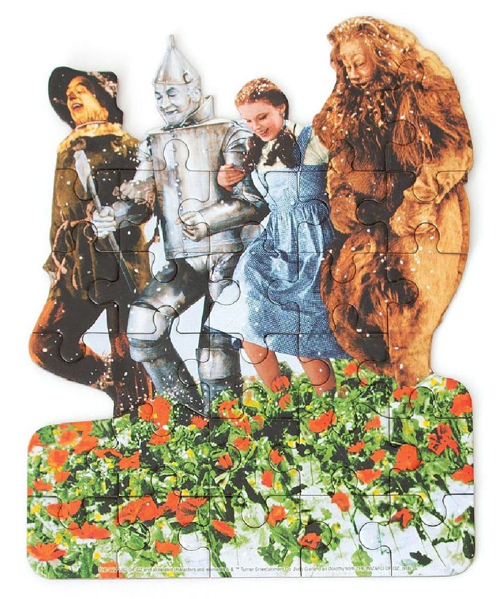 Playhouse Wizard of Oz Poppy Fields 26-piece Shaped Mini Puzzle for Kids