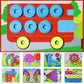 Lydaz Toddler Montessori Math Toys, Wooden Math Manipulatives with Counting Number Blocks, Preschool Kindergarten Learning Activities, Educational