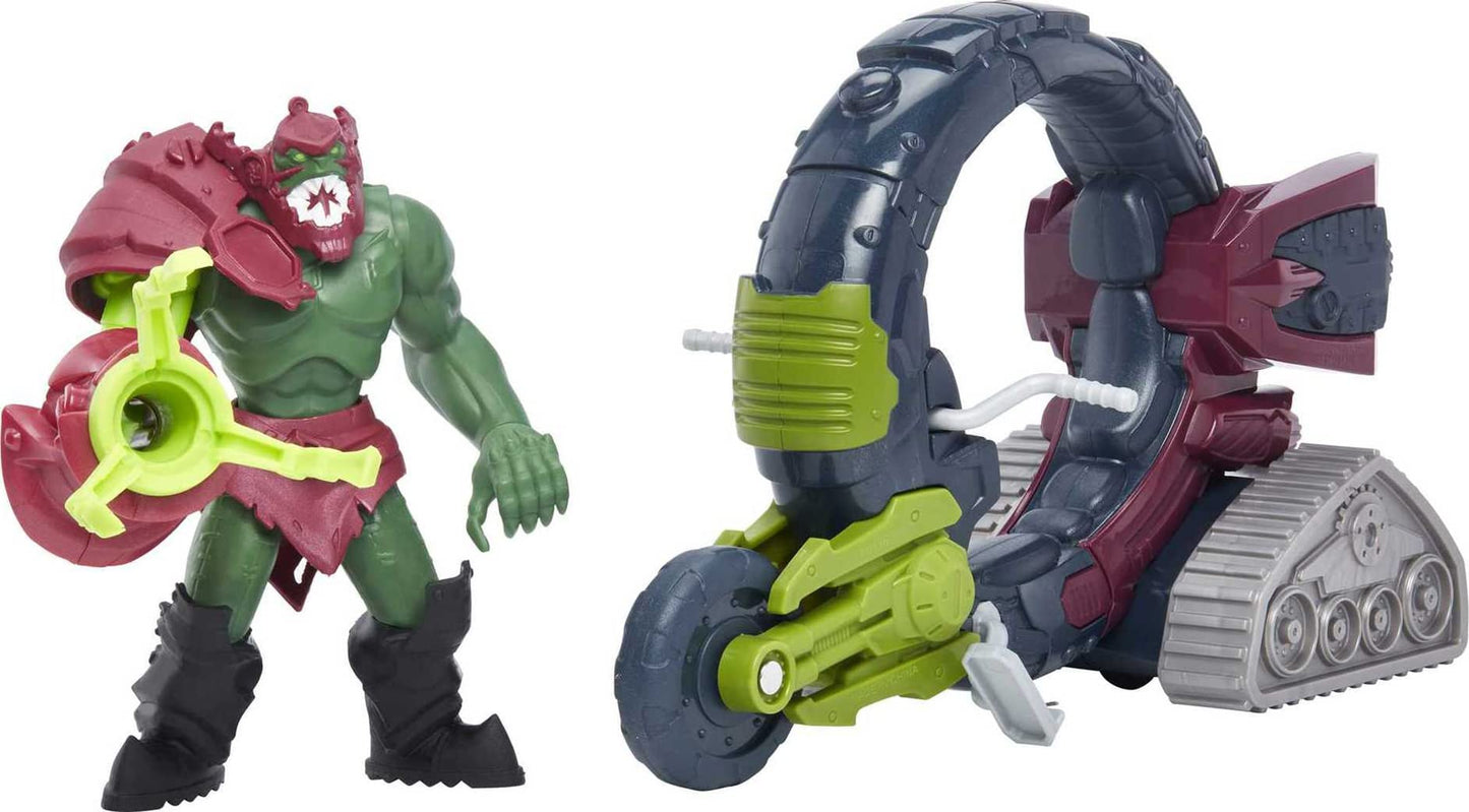 He-Man and The Masters of the Universe Trap Jaw & Vehicle Set, Vehicle with 5.5-in Action Figure & Accessory Inspired by MOTU Netflix Animated Series