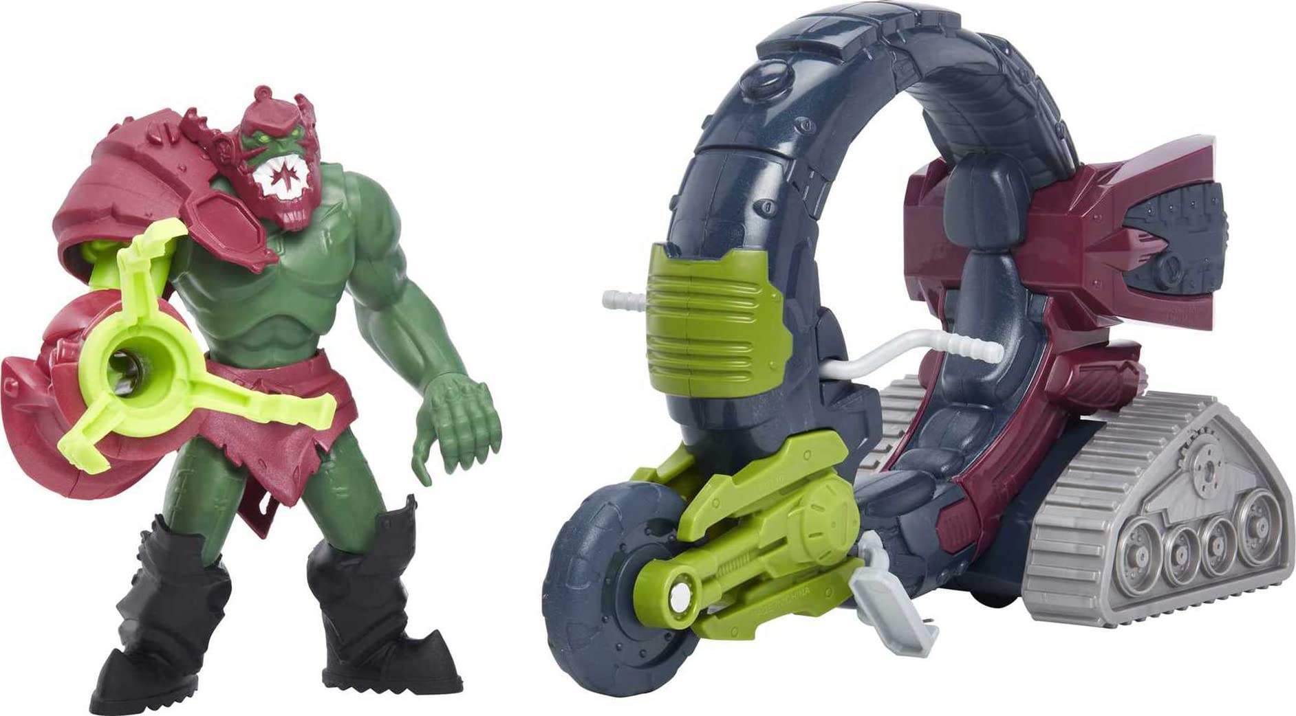 He-Man and The Masters of the Universe Trap Jaw & Vehicle Set, Vehicle with 5.5-in Action Figure & Accessory Inspired by MOTU Netflix Animated Series