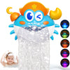 Bath Toys, Light Up Crab Bath Bubble Maker Bathroom Toys for Kids Ages 1-3 4-8,Bath Bubble Machine with Colourful Light Toddler Bathub Toy Great