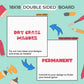 DIY Board Game Kit - Make Your Own Board Game Kit with Double-Sided Blank Game Board, Blank Box, Game Pieces, and Accessories