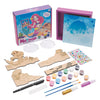 Fun Express 3D DIY Mermaid Wood Puzzle Painting Kit, All in One Kids Craft Kit, Holiday, Birthday and Everyday Gifts, Great Creative Activity for Home