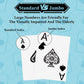 Metsyth Plastic Playing Cards Waterproof Cards Poker Card 2 Pack Playing Card Large Print for Adults Seniors, Deck of Card Set Poker Cards for Beach