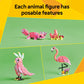 LEGO Creator 3 in 1 Wild Animals: Pink Flamingo Animal Building Toy - Playset with 3 Build Options, Pink Flamingo, Cockatoo, or Axolotl - Learning Toy