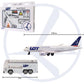 Daron LOT Polish Airlines Airport Playset Die-Cast Toy Airplane Ages 3+