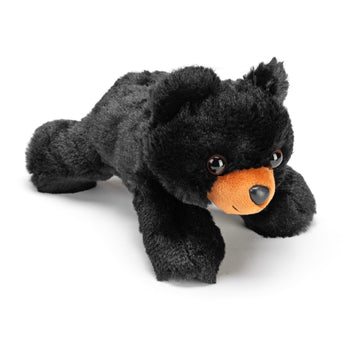 Wild Republic Black Bear Plush, Stuffed Animal, Plush Toy, Gifts for Kids, Hug’Ems 7" , Bear Black