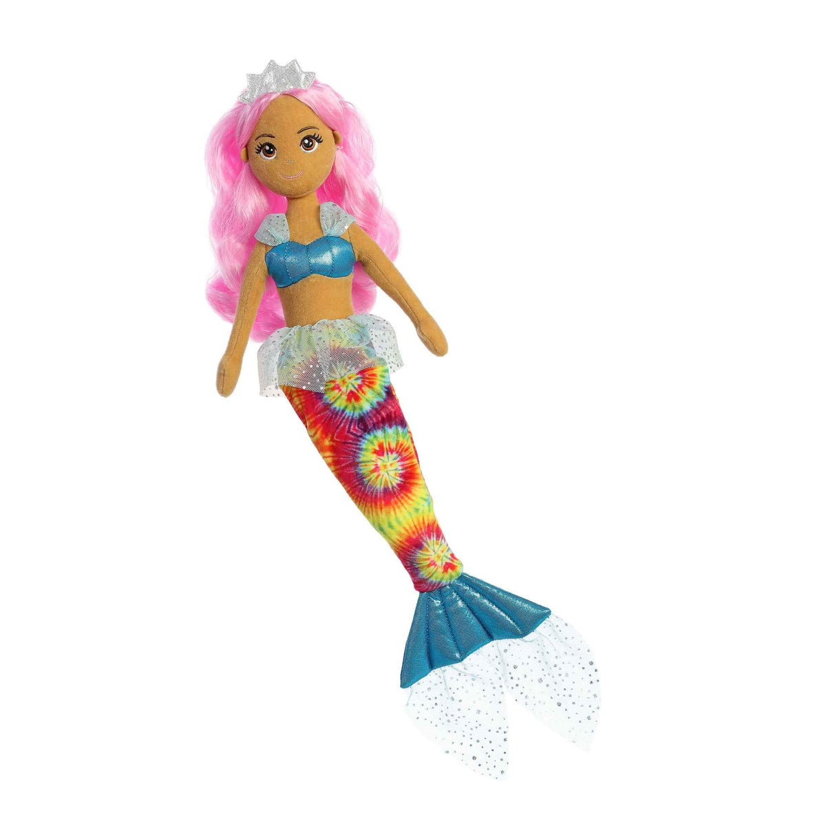Aurora Sea Sparkles Tie Dye Sparkles 18" Paisley Enchanting Stuffed Doll