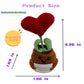 BFYCHYC Handmade Emotional Funny Love Heart Potted Plants Gift, Creative Cute Wool Love Heart Doll with Positive Card, Crochet Gifts, Office and Home