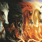 SUNSOUT INC - Four Horses of the Apocalypse - 1000 pc Jigsaw Puzzle by Artist: Lindskog-Osorio - Finished Size 20" x 27" - MPN# 68423
