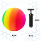 Micsoa 4 Pack 8.5 Inch Rainbow Playground Balls Set