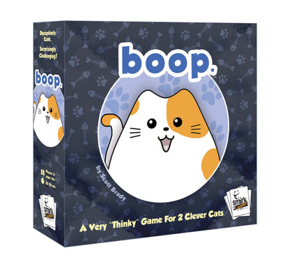 BOOP by Smirk and Dagger | Adorable 2 Player Cat and Kitten Strategy Game with 32 Wooden Pieces | Fast Tactical Puzzle Gameplay for Families Couples
