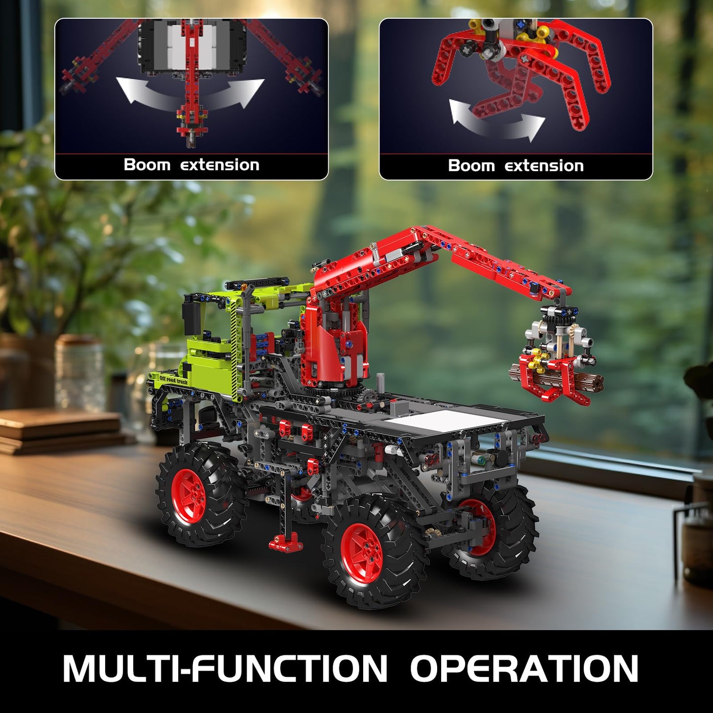 Mould King 17038 Off-Road Trucks Building Kits, All-Terrain 4x4 Mountain Truck Car Sets Model with Electric Motor, Gift for Age 14+/Adult Collections