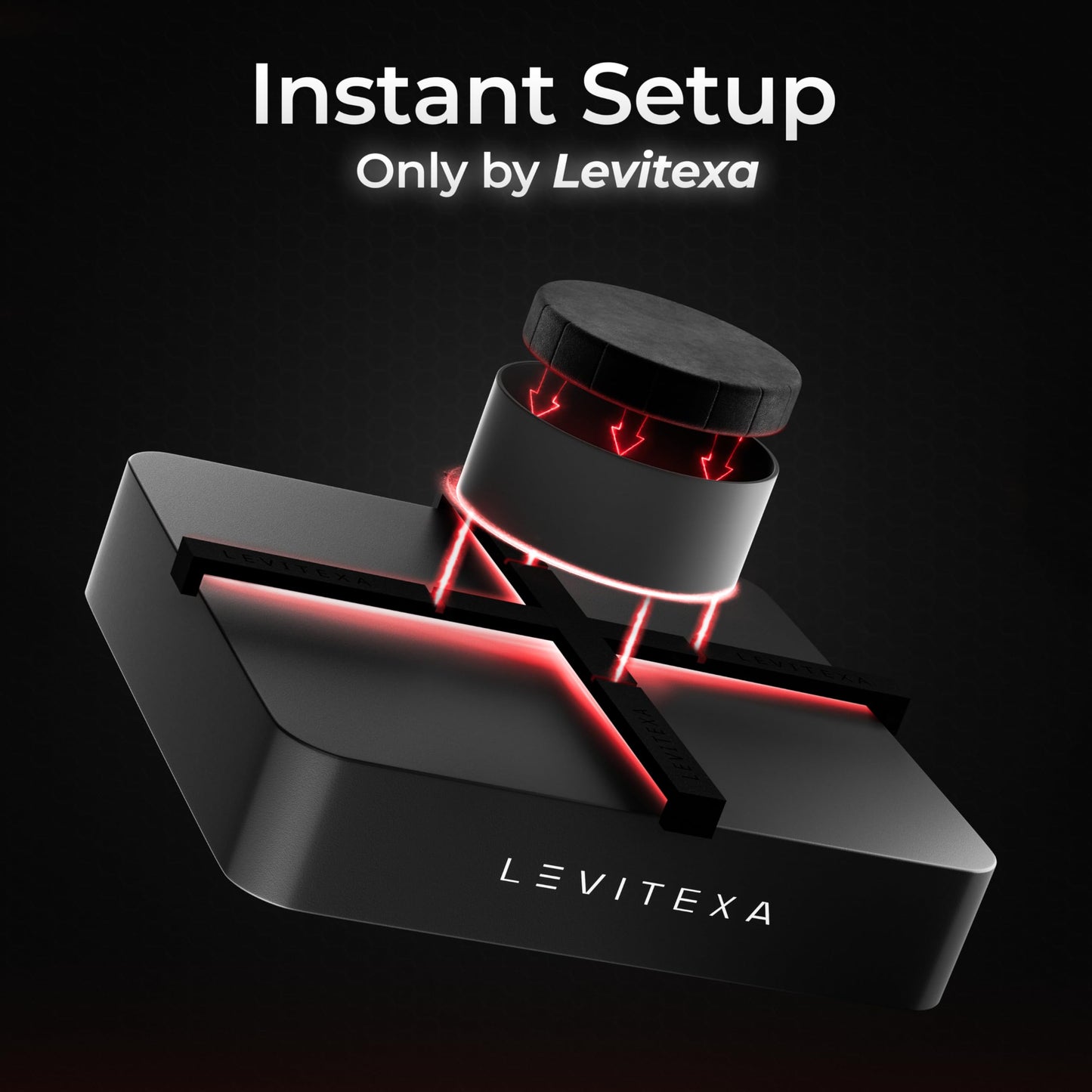 Levitexa Nimbus Levitating Display - Floating Display, Levitating Stand, Levitation Decor, Magnetic Stand, Magnetic Levitation for Figures and Toys