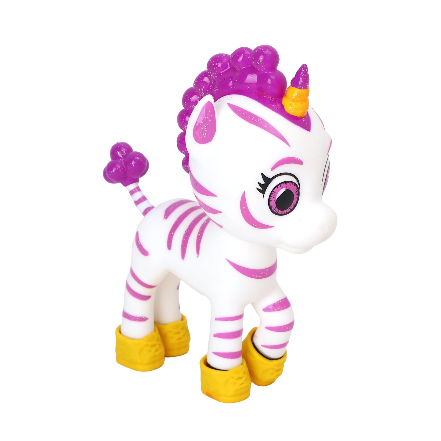 Zoonicorn Promi Dress-Up - 5" Purple Zoonicorn with Yellow Shoes