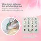 6 Sheet 3D Reusable Gem Stick on Earrings for Little Girls,Strong Self-Adhesive Crystal Sticky Earring for Infant Baby,Adhesive Rhinestone Earring