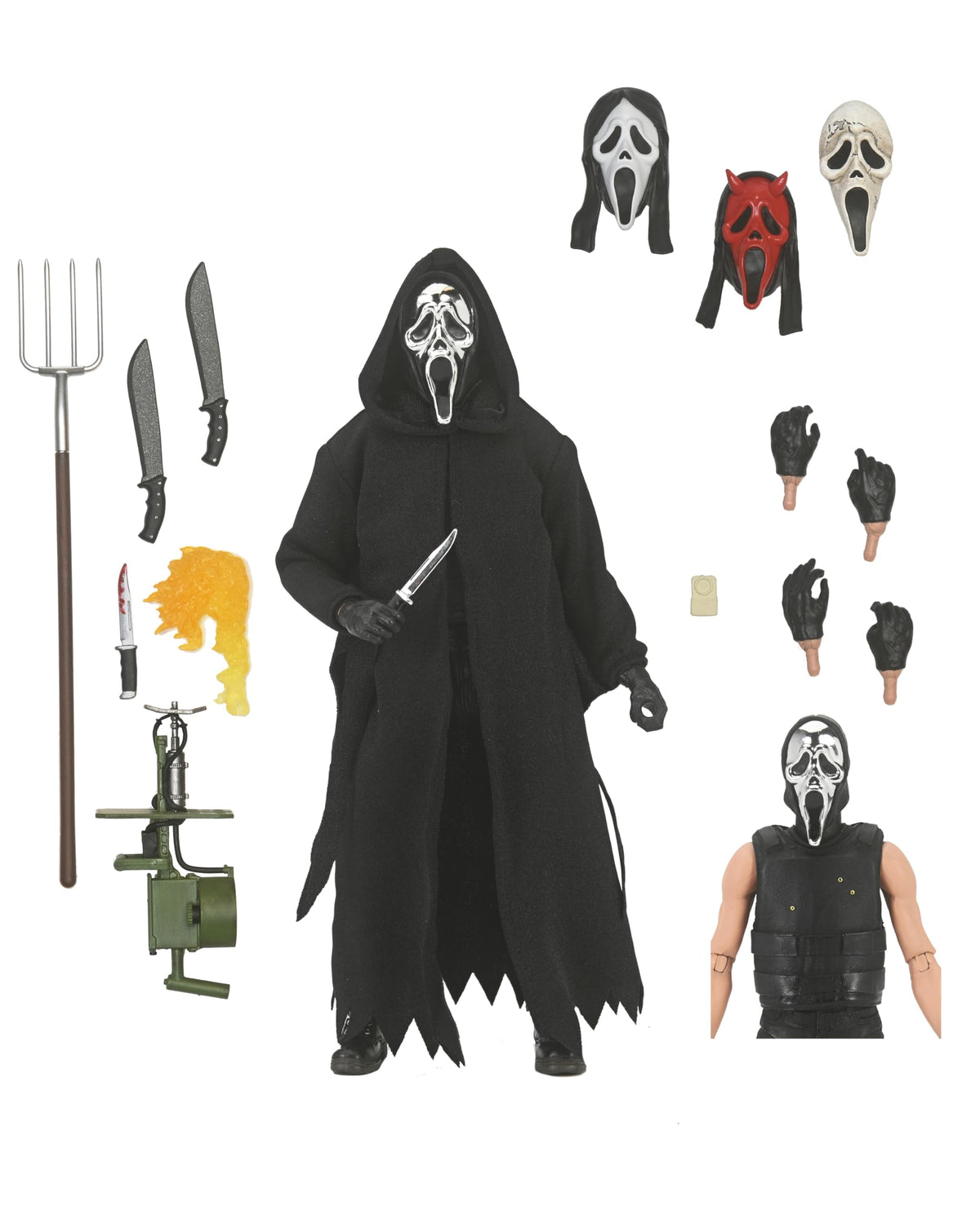 NECA Ghost Face - 7" Scale Action Figure - Ultimate Ghost Face Inferno
