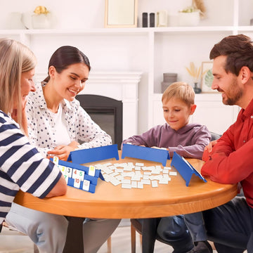 Point Games Rummy Cube 6 Player Edition Set - Classic Family Game, Ages 8+ with More Tiles, Six Racks - Ideal for Kids, Adults & Family Game Night