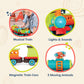 B. toys Critter Express Train Set, Musical Lights and Sounds Toy, Vehicles