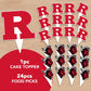 Desert Cactus Rutgers University Cupcake Topper and Cake Toppers Set - Scarlet Knights 25 Pcs Party Supplies, Decorations and Favors