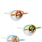 Amscan 291554 Super Mario Brothers™ Honeycomb Decorations, 3 pcs, Party Favor