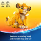 LEGO Disney Simba The Lion King Cub Building Toy - Collectible Play & Display Set - 6 Year Old Girl & Boy Birthday Gift - Detailed Model of Disney