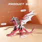 LONGPIN 3D Model Kits for Adults,Metal Dragon Puzzle Building Set,Collectible Mechanical Engineering Crafts for Home Office Decoration & Gift?Red?