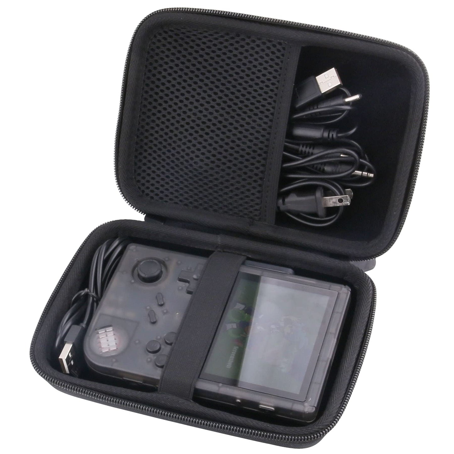 JINMEI Hard EVA Carrying Case for RG351V Handheld Game Player Storage Case (Black)