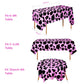 FZR Legend Cow Print Tablecloth,Extra-Large 108”x 54”Disposable Cow Pink Table Cover, Ideal Party Supplies for Farm Cow Themed Birthday Decoration (1