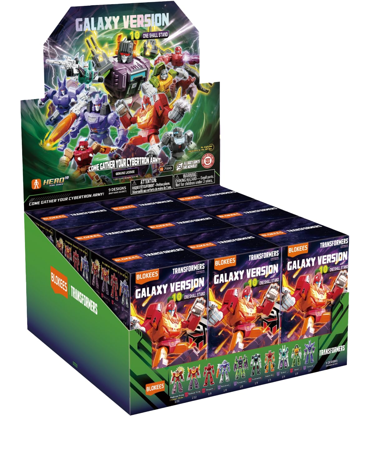 BLOKEES Galaxy Version - Transformers GV10 - Till All are One - 9 Model Kits - Assembly Required - No Tools - No Cutting - No Gluing - No Paint - Age