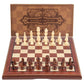 AMEROUS 15'' Magnetic Wooden Chess Set -Folding Board -2 Extra Queens -Chessmen Storage Slots -Gift Package, Travel Chess Board Game Sets for Kids