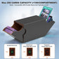 Card Deck Box Magnetic Flip MTG Commander Deck Box 200 TCG Card Storage Box PU Leather Double Deckbox Trading Card Deck Box Card Deck Case with