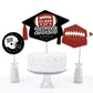Big Dot of Happiness Grad Football - 2026 Graduation Party Centerpiece Sticks - Table Toppers - Set of 15