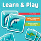 Chuckle & Roar Bath Matching Memory Game for Kids Ages 3+ - Water-Safe Foam Alphabet Matching Game for Toddlers, Bathtub & Pool Learning Fun