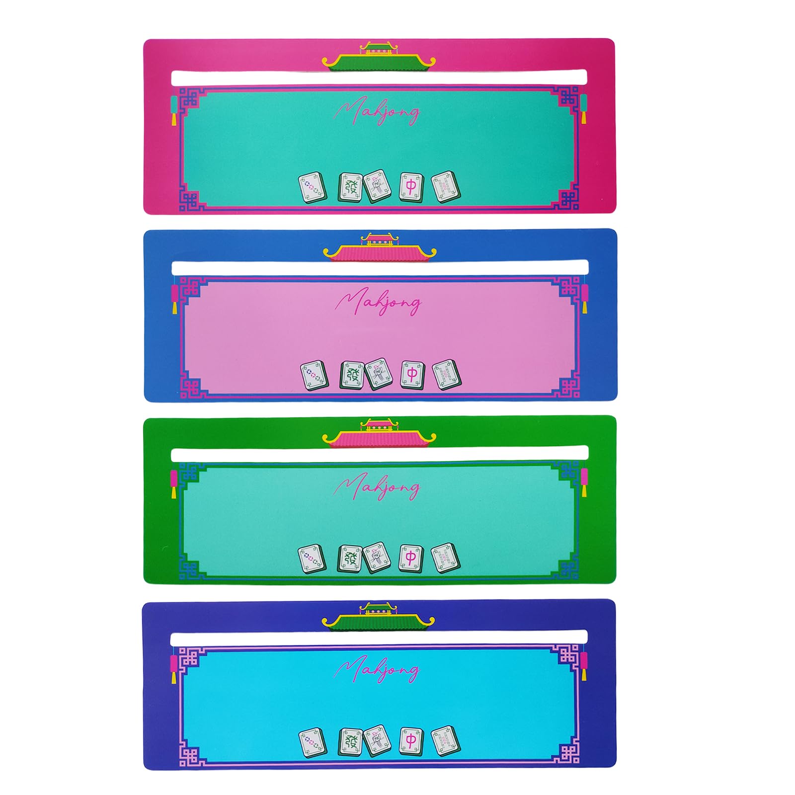 SZFHUMFT 4 Pcs Mahjong Line Finder - Suitable for Beginners and Experienced Players, Mahjong Line Reader, Ideal Gifts for Mahjog Lovers (Multicolor)