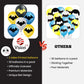 Bat Superhero 12" Birthday Balloons 30 Pcs Party Decorations Set for Kids