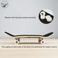 WDTMEEZU Wood Fingerboard and Finger Skateboard Flat Rail Set Fingerboard with Bearing Wheels and Professional Prop for MINI Skateboard Rail Made