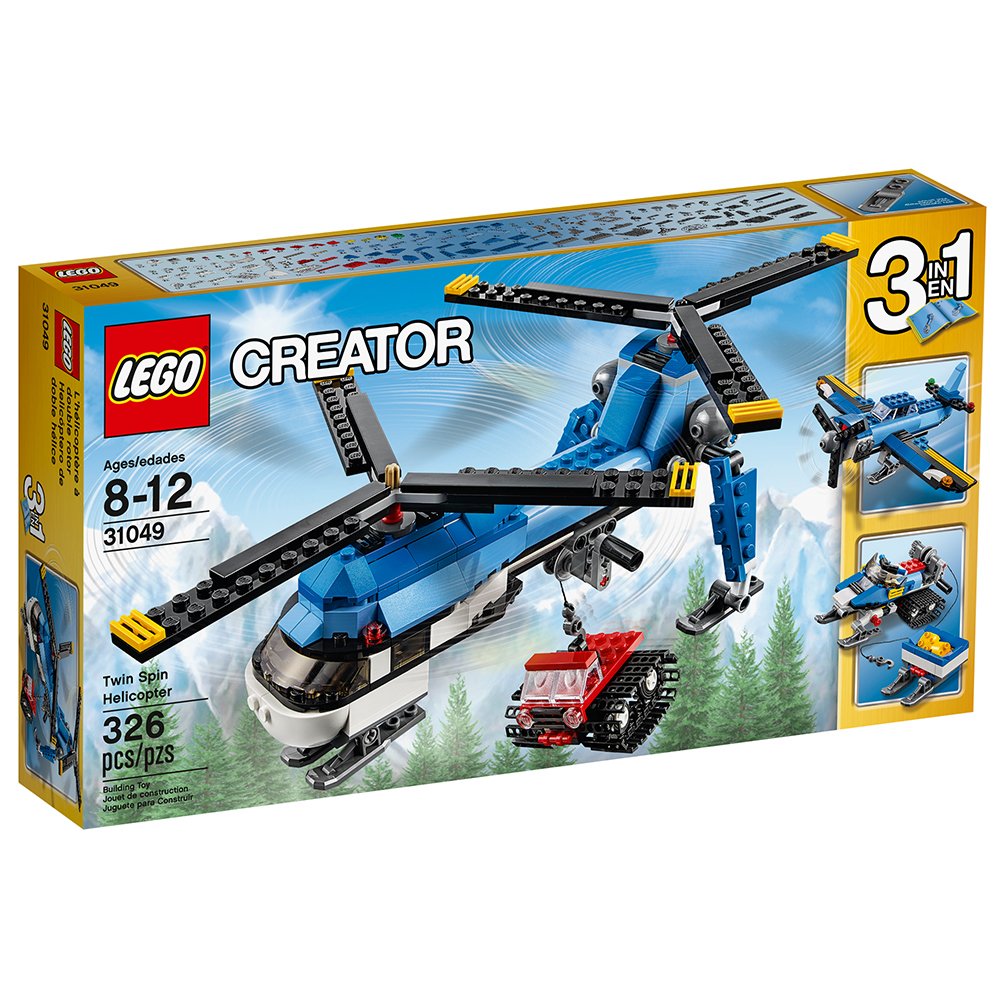 LEGO Creator 31049 Twin Spin Helicopter Building Kit (326 Piece)