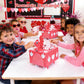 Fennoral 2 Pack Valentines DIY Mailbox for Kids Make You Own Valentine's Day Craft Kits with Foam Sticke Dinosaur Card Box for School Classroom Boys