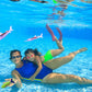 ZHFUYS Diving Pool Toy Underwater Swimming Throwing Diving Torpedo Shark,4 Pack