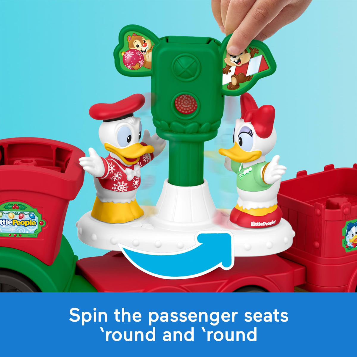 Fisher-Price Little People Disney Jr Musical Christmas Train Toy