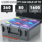 Migitec Toploader Storage Box for 3" x 4" 35PT Rigid Card Holder, Hard Case for Trading Cards, Top Loaders and Sport Cards, Also fit Magnetic Card