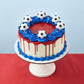 DecoPac Soccer Rings, Cupcake Decorations, Soccer Ball Cupcake Toppers, Food Safe Cake Topper - 24 Pack